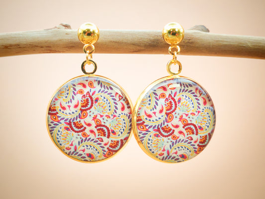 Boucles d’oreilles – Éclats d’Orient pastel