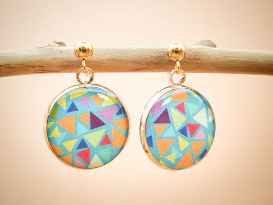 Boucles d’oreilles – Éclats graphiques