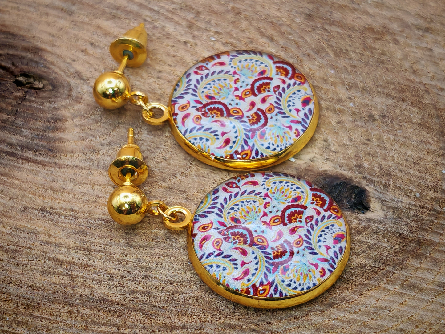Boucles d’oreilles – Éclats d’Orient pastel