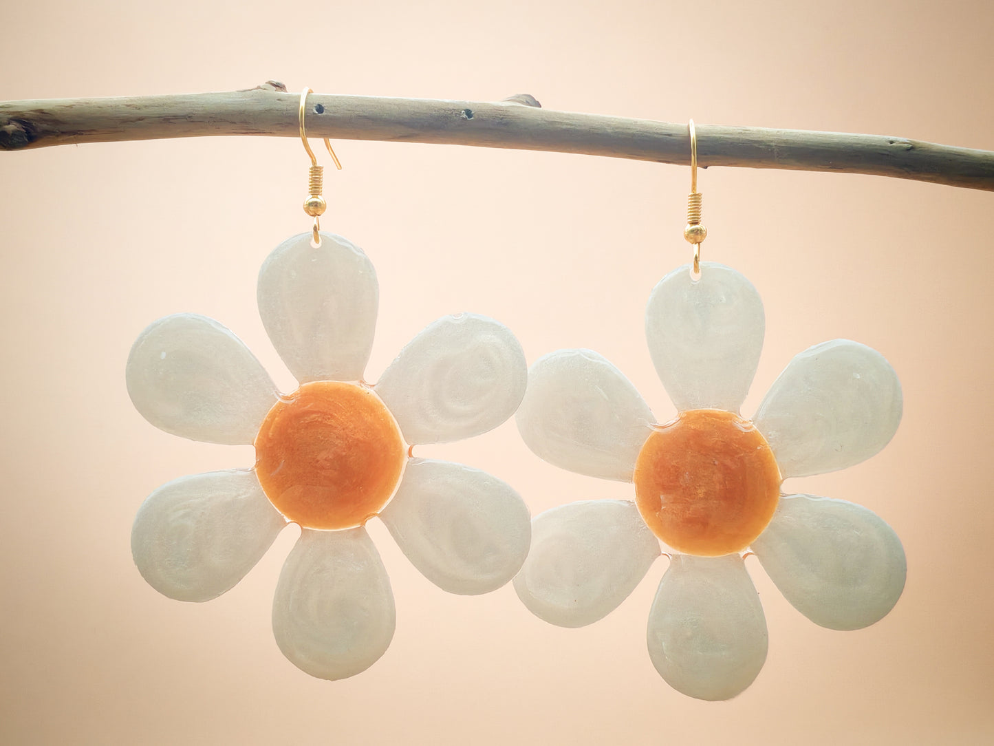 Boucles d’oreilles – Marguerite solaire