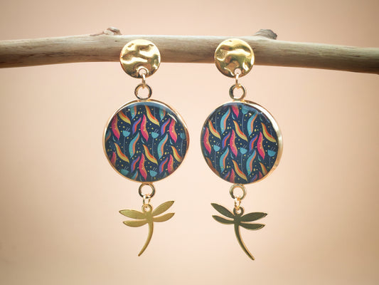 Boucles d’oreilles – Danse nocturne des libellules