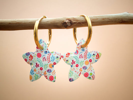 Boucles d’oreilles / Pampilles – Jardin en fête