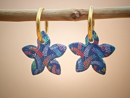 Boucles d’oreilles / Pampilles – Forêt colorée