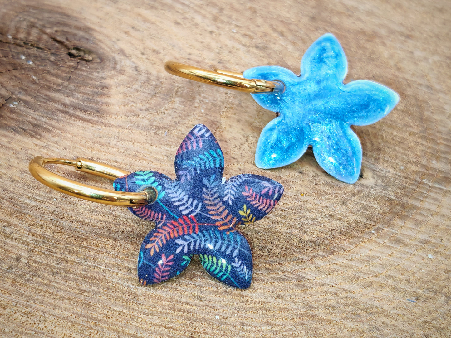 Boucles d’oreilles / Pampilles – Forêt colorée
