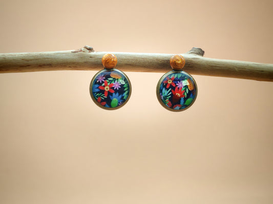 Clous d’oreilles – Jungle en fleurs