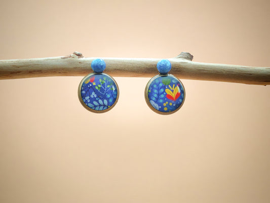 Clous d’oreilles – Jardin secret sous la lune
