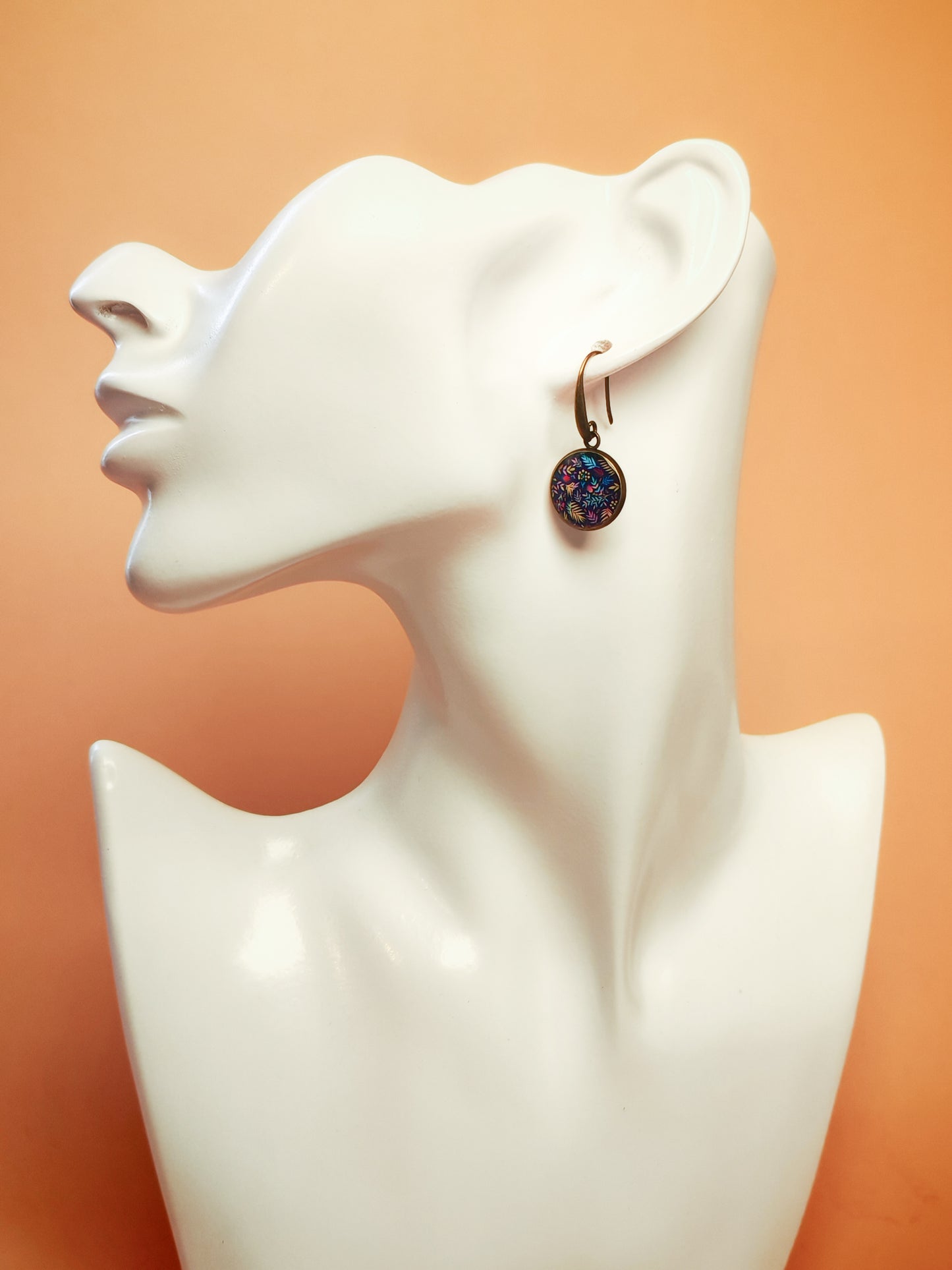 Boucles d’oreilles – Forêt enchantée sous ciel d’encre