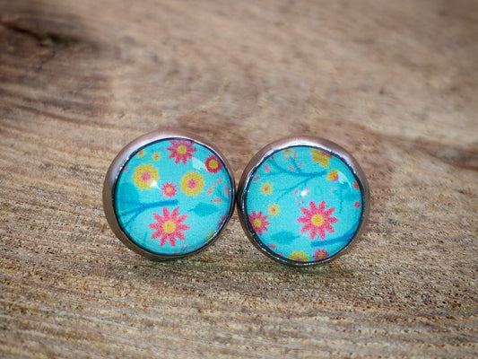 Clous cabochon de 8 mm – Fleurs estivales