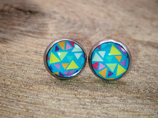 Clous cabochon de 8 mm – Éclats géométriques