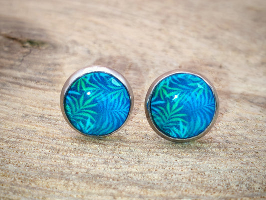 Clous cabochon de 8 mm – Feuillage tropical
