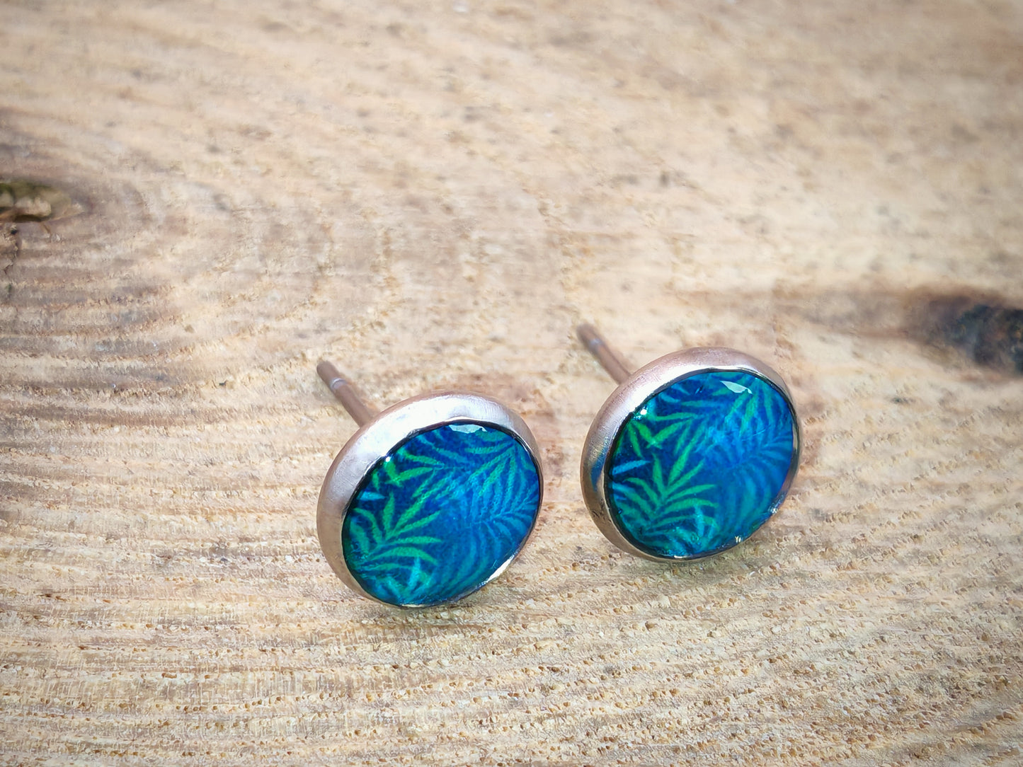 Clous cabochon de 8 mm – Feuillage tropical