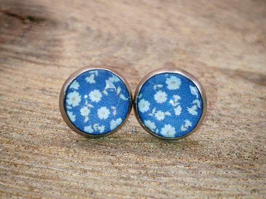 Clous cabochon de 8 mm – Fleurs de porcelaine