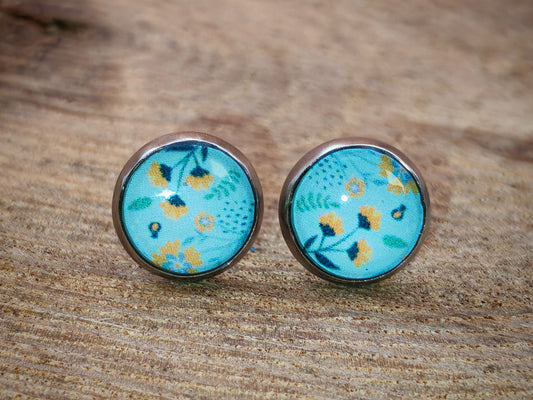 Clous cabochon de 8 mm – Fleurs ensoleillées
