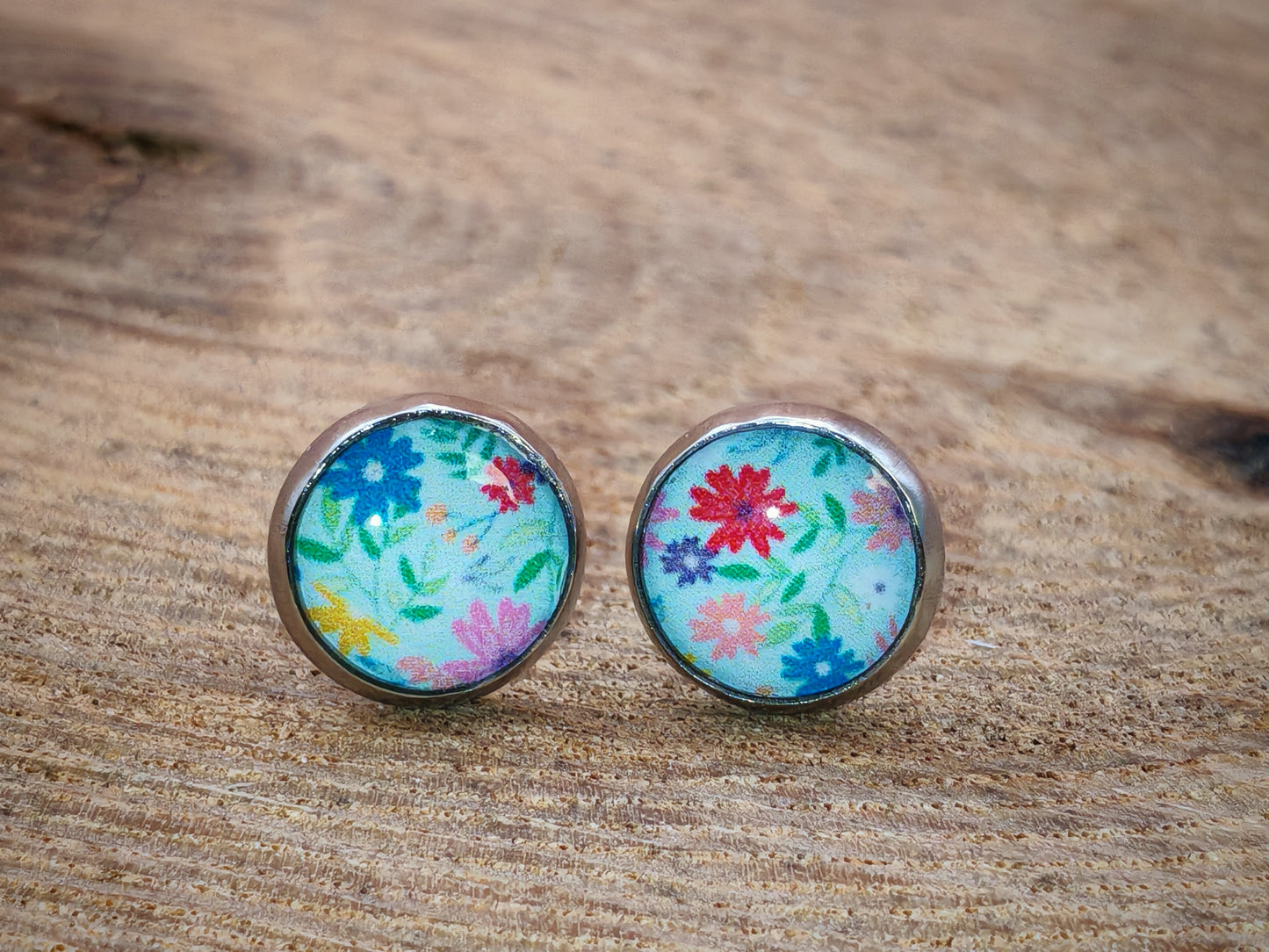 Clous cabochon de 8 mm – Bouquet printanier