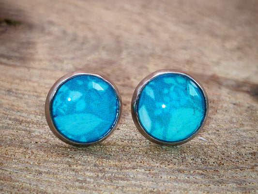 Clous cabochon de 8 mm – Bleu lagon