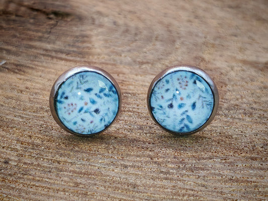 Clous cabochon de 8 mm – Feuillage givré
