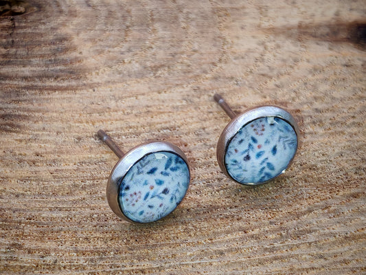 Clous cabochon de 8 mm – Feuillage givré