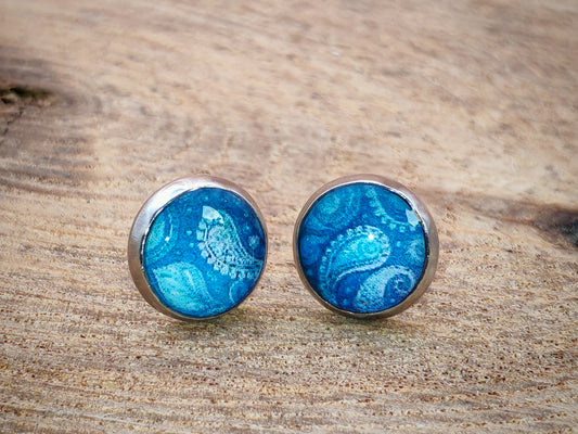 Clous cabochon de 8 mm – Arabesques marines