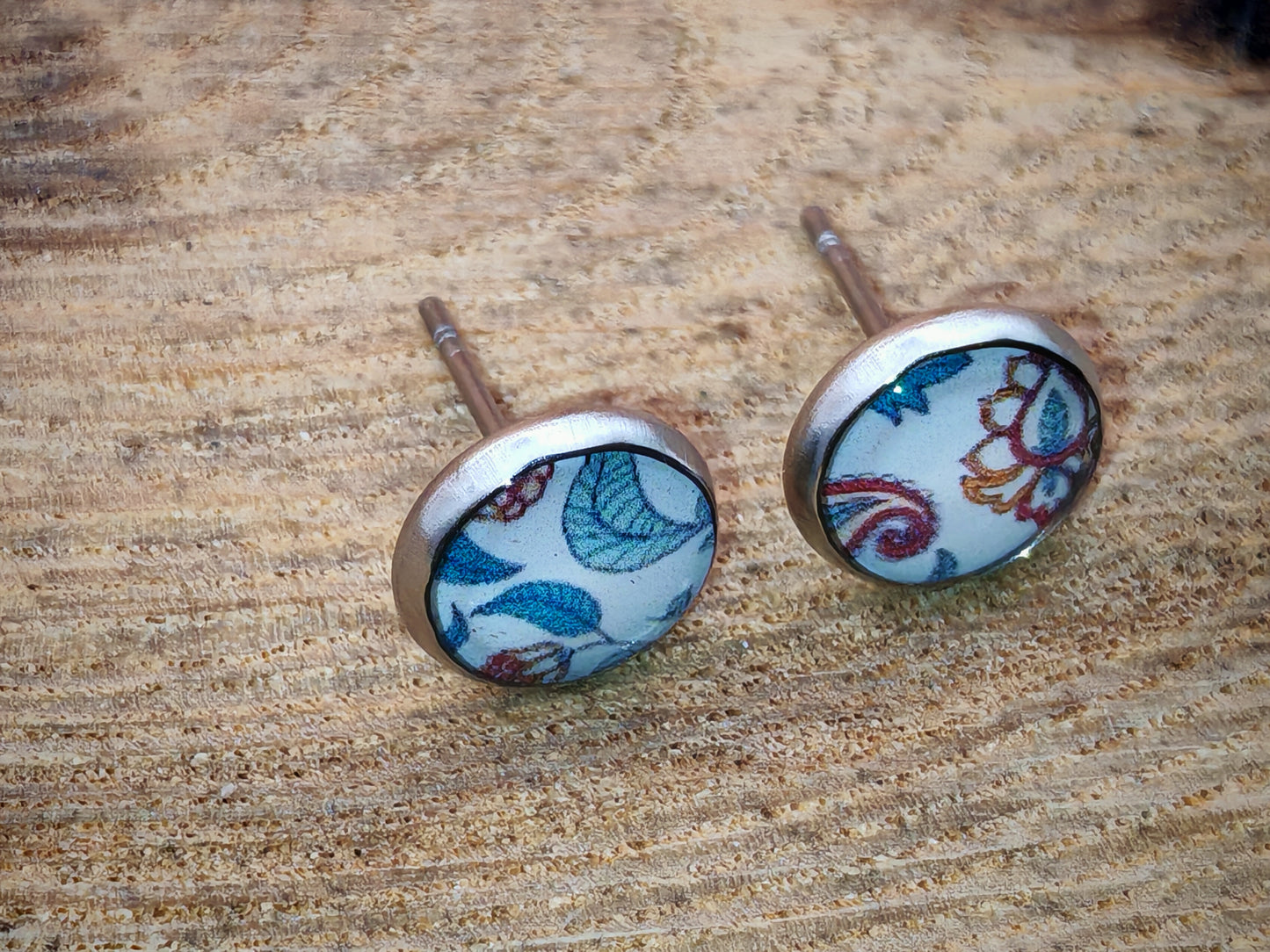 Clous cabochon de 8 mm – Fleurs bohèmes