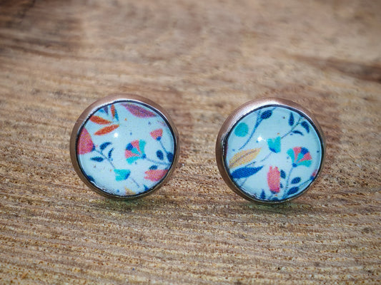 Clous cabochon de 8 mm – Jardin pastel