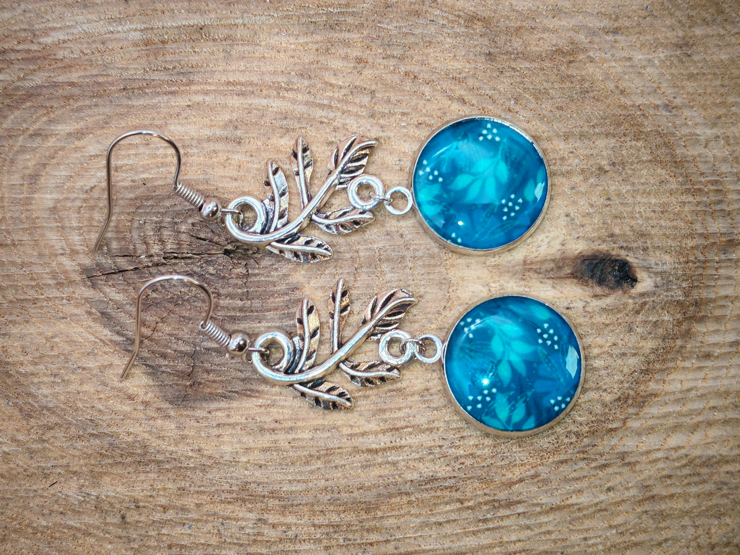 Boucles d’oreilles – Feuillage nocturne