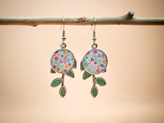 Boucles d’oreilles – Jardin bohème en fleurs