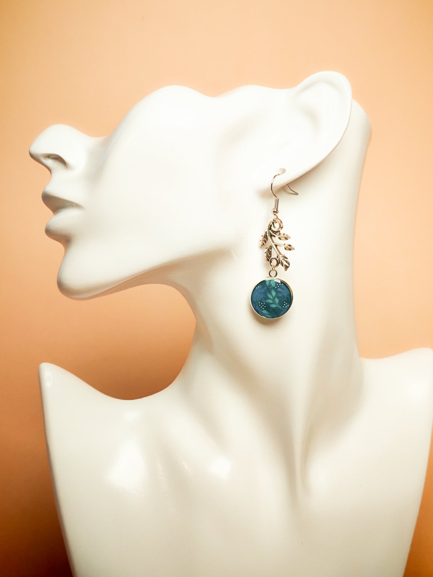 Boucles d’oreilles – Feuillage nocturne