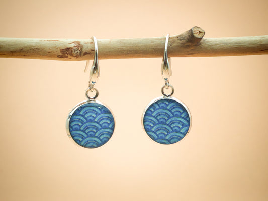 Boucles d’oreilles – Vagues d’azur