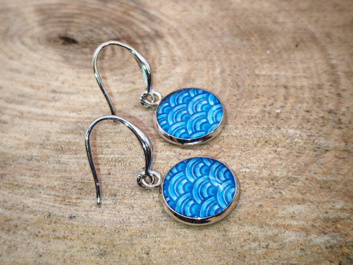 Boucles d’oreilles – Vagues d’azur