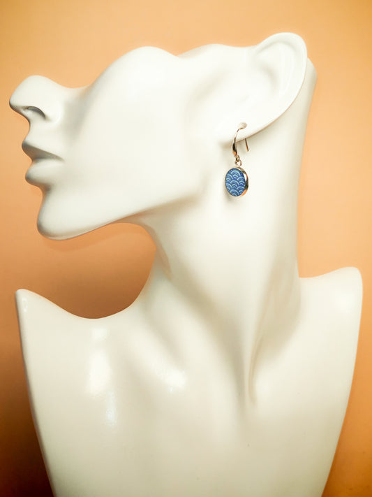 Boucles d’oreilles – Vagues d’azur