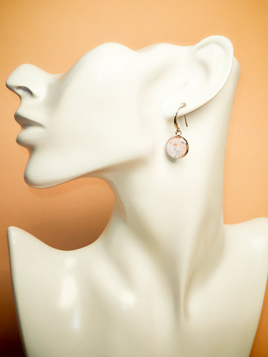 Boucles d’oreilles – Jardin pastel en fleurs légères