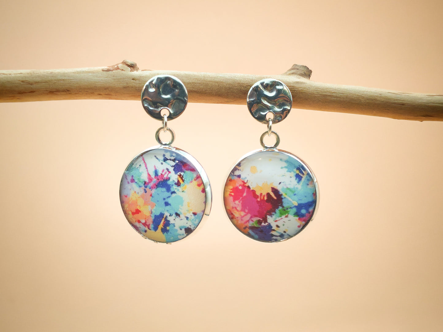 Boucles d’oreilles – Éclats d’aquarelle