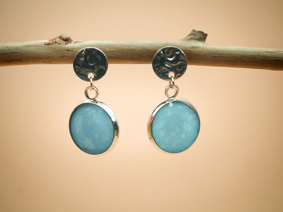 Boucles d’oreilles – Reflets givrés