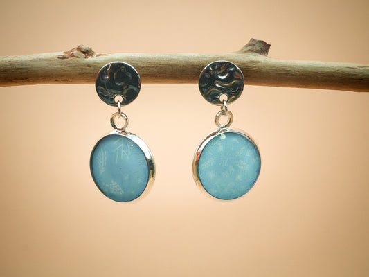 Boucles d’oreilles – Reflets givrés