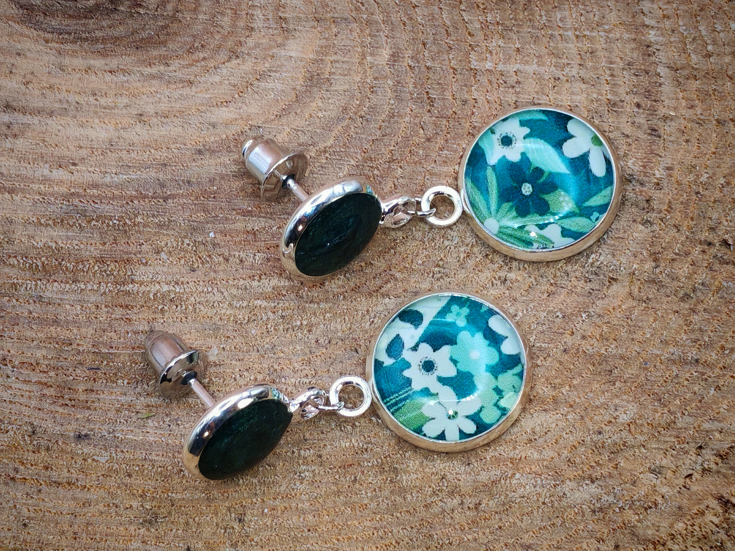 Boucles d’oreilles – Jardin d’émeraude