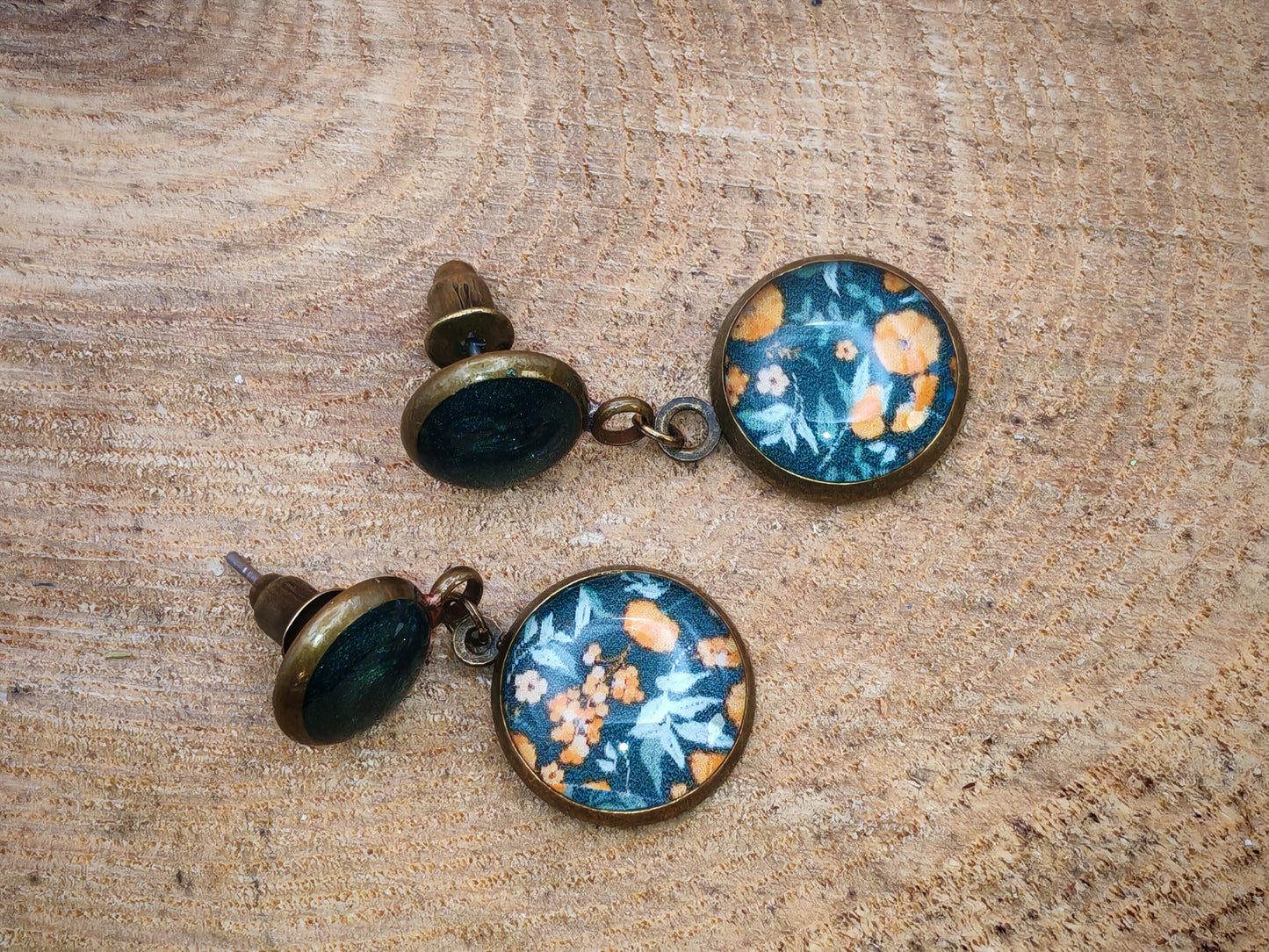 Boucles d’oreilles – Fleurs d’automne