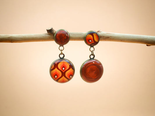 Boucles d’oreilles – Flammes ardentes