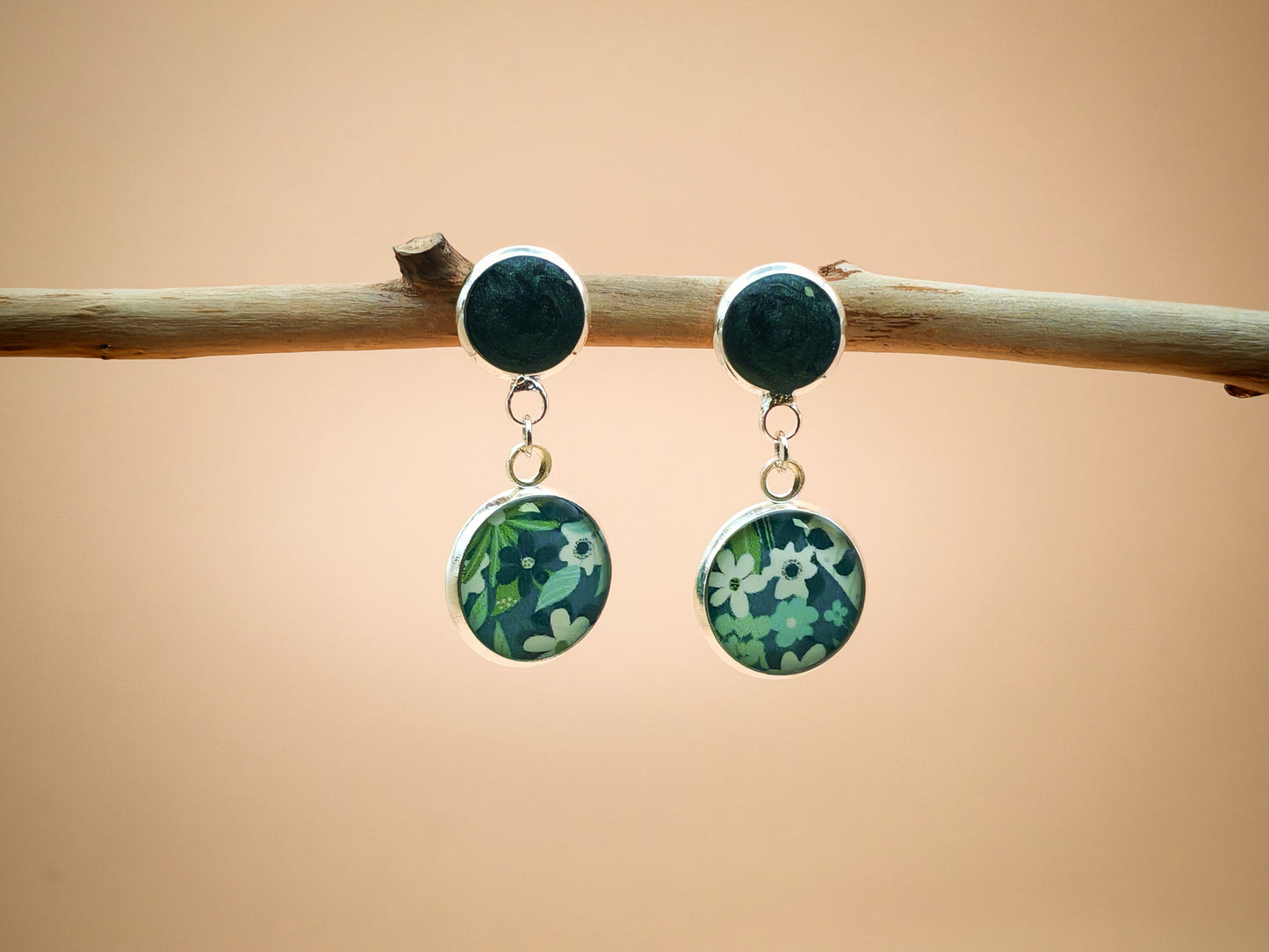 Boucles d’oreilles – Jardin d’émeraude