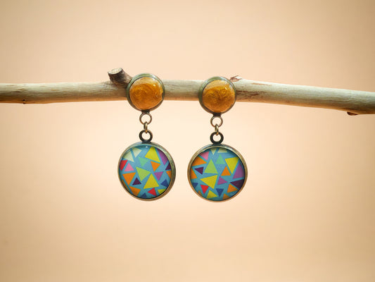 Boucles d’oreilles – Prisme éclatant