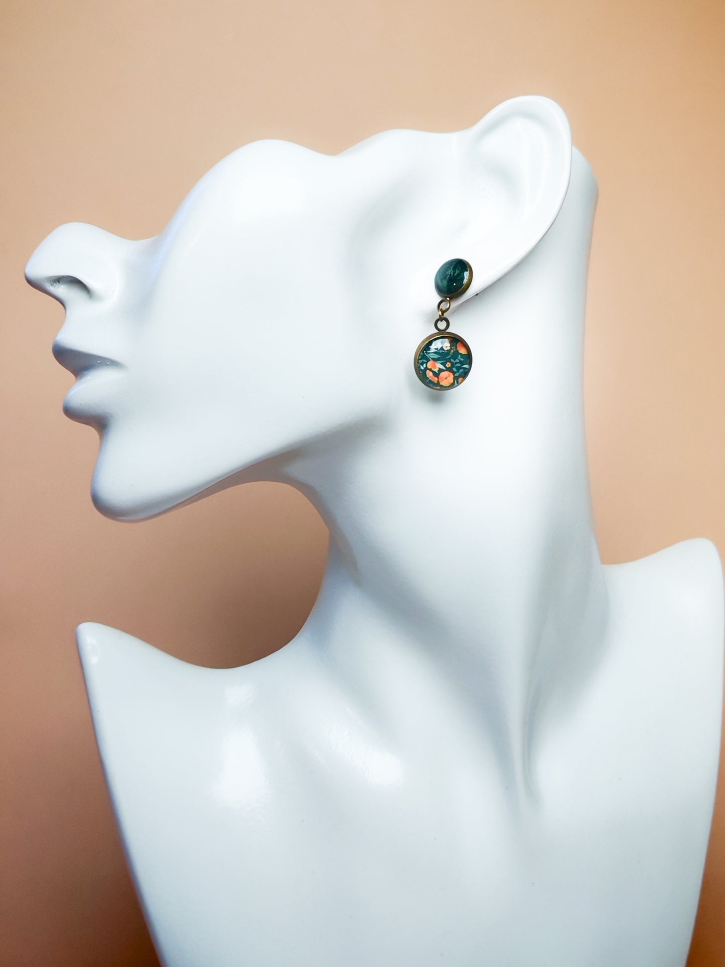 Boucles d’oreilles – Fleurs d’automne