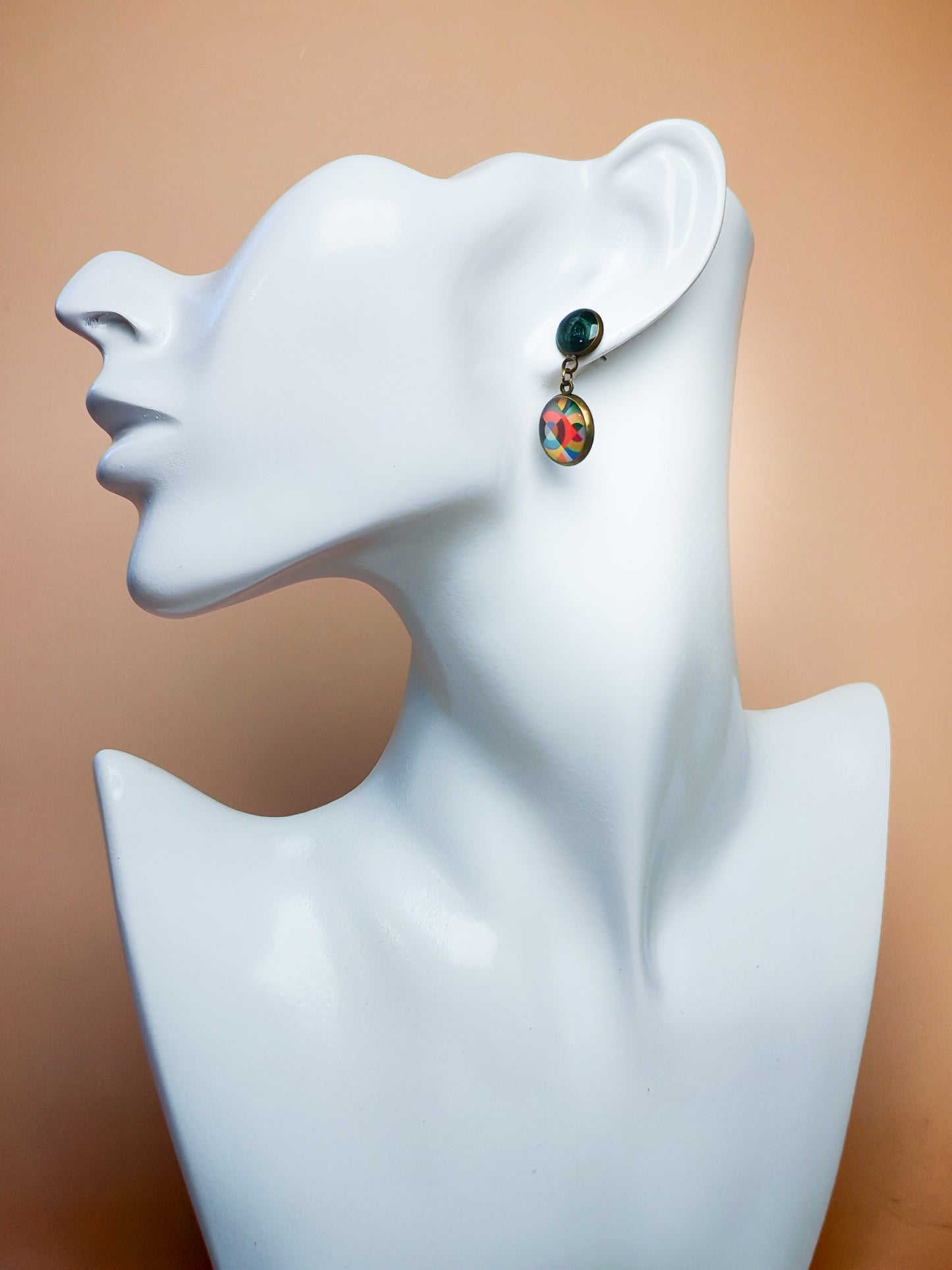 Boucles d’oreilles – Éclats multicolores