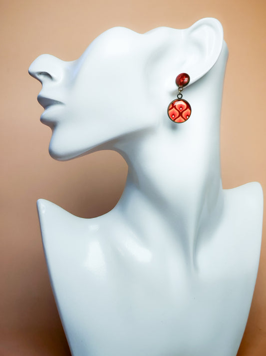 Boucles d’oreilles – Flammes ardentes