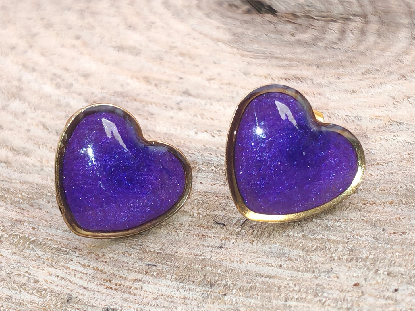 Clous d’oreilles – Cœurs scintillants