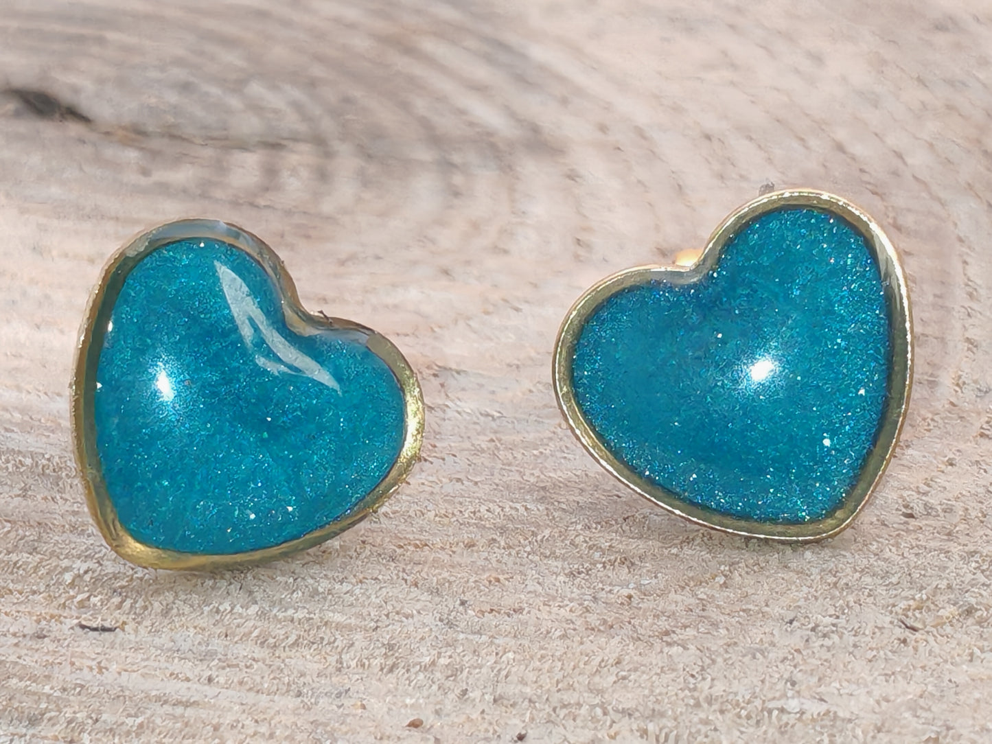 Clous d’oreilles – Cœurs scintillants