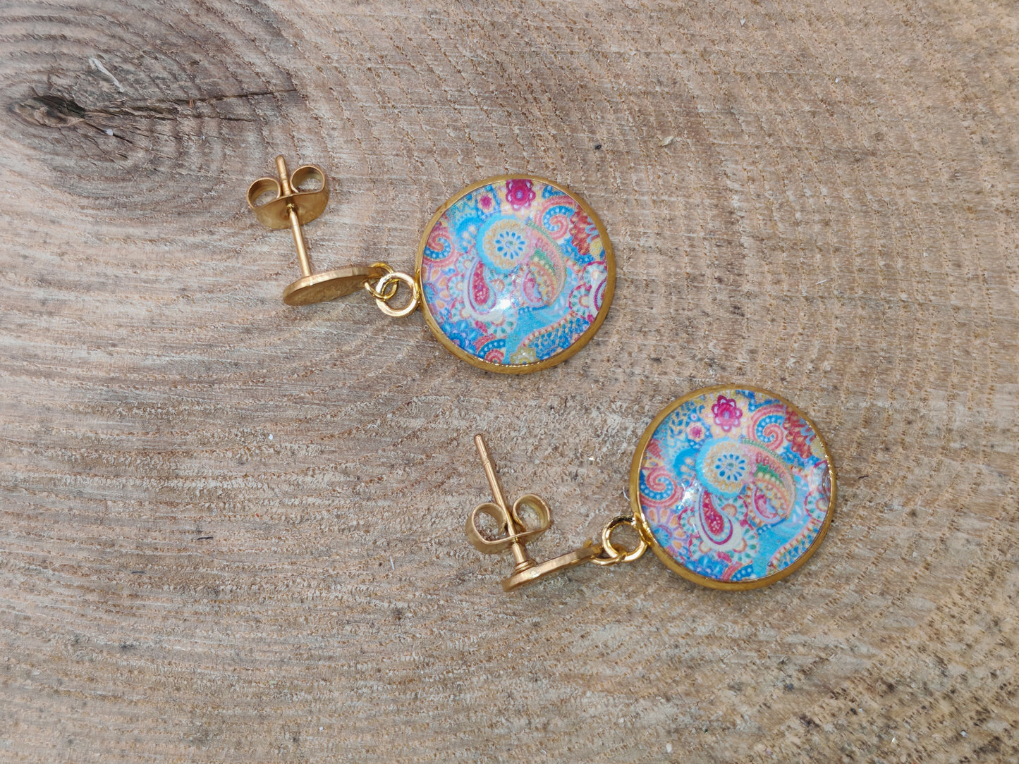 Boucles d’oreilles – Arabesques dorées