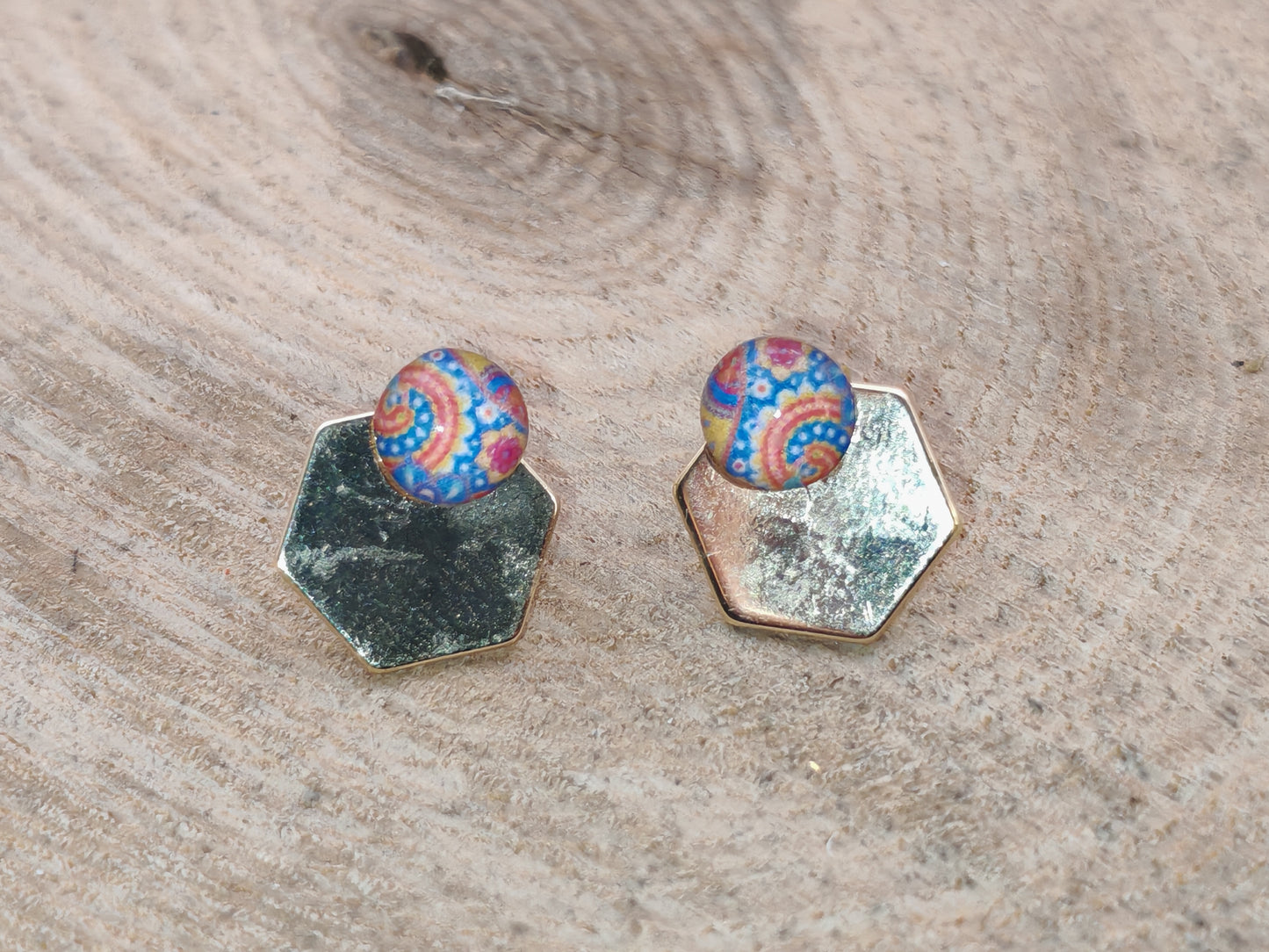 Boucles d’oreilles – Cachemire Doré