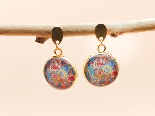 Boucles d’oreilles – Arabesques dorées