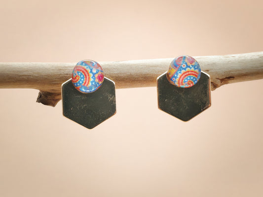 Boucles d’oreilles – Cachemire Doré