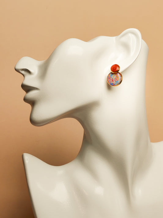 Boucles d’oreilles – Cachemire d’Ambre