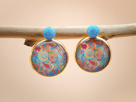 Boucles d’oreilles – Ciel Cachemire
